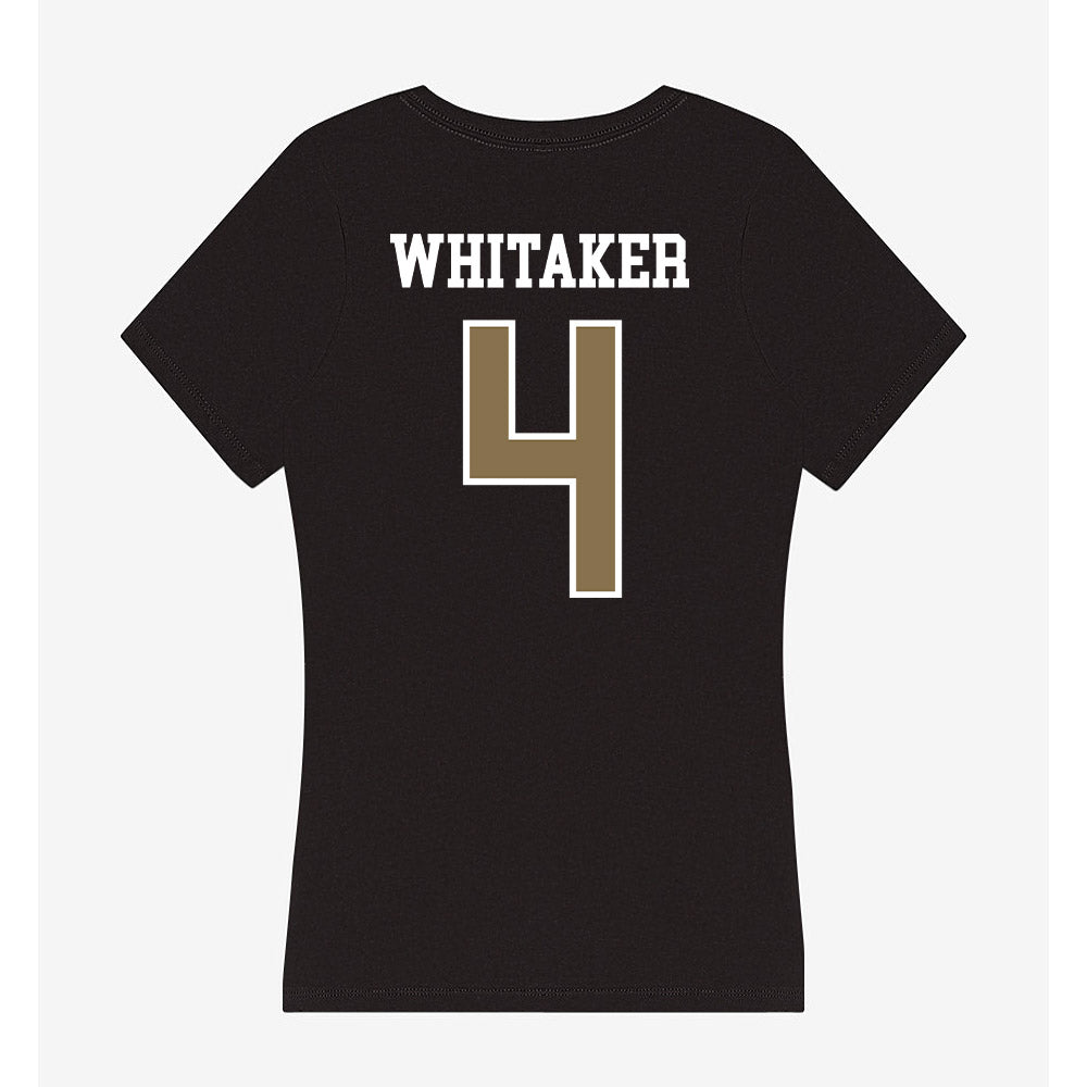 Bryant - NCAA Softball : Keeley Whitaker - Women's V-Neck T-Shirt-1