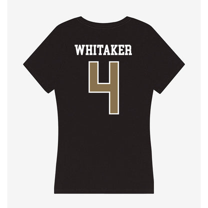 Bryant - NCAA Softball : Keeley Whitaker - Women's V-Neck T-Shirt-1