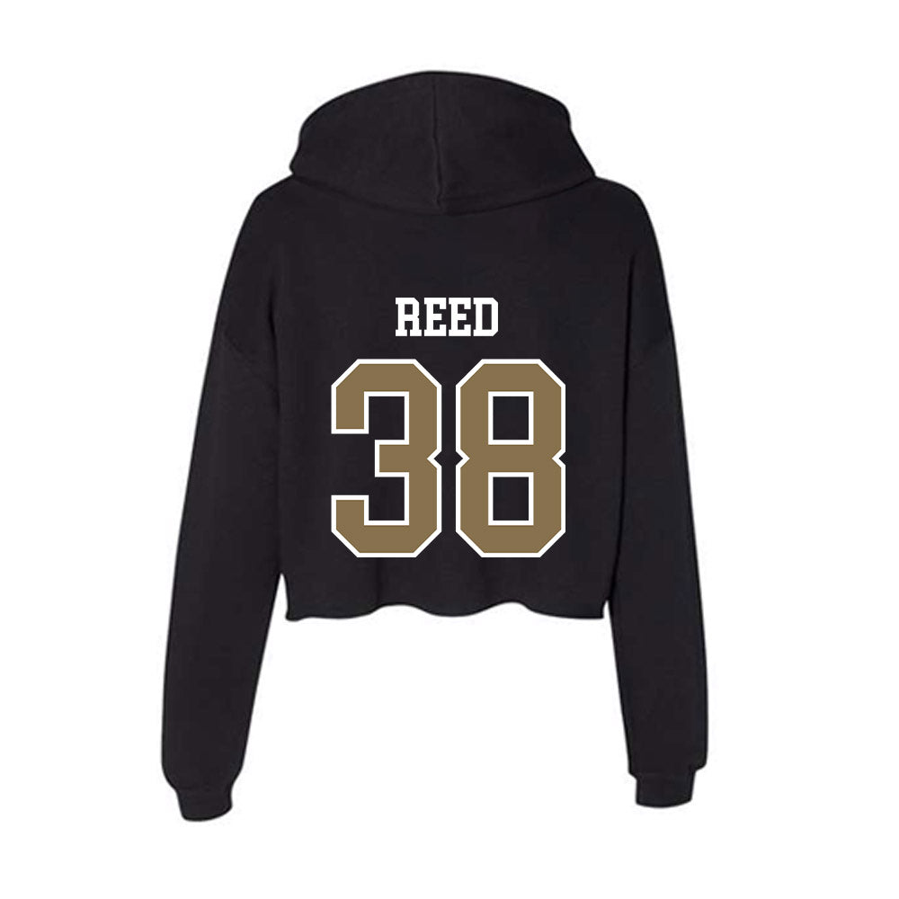 Bryant - NCAA Football : Marcel Reed - Women's Crop Fleece Hoodie-1