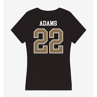 Bryant - NCAA Women's Basketball : Izzy Adams - Women's V-Neck T-Shirt-1