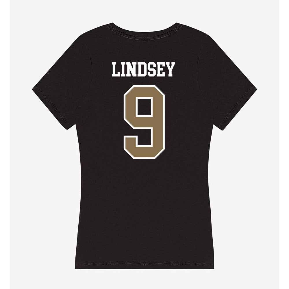 Bryant - NCAA Women's Basketball : Abbey Lindsey - Women's V-Neck T-Shirt-1