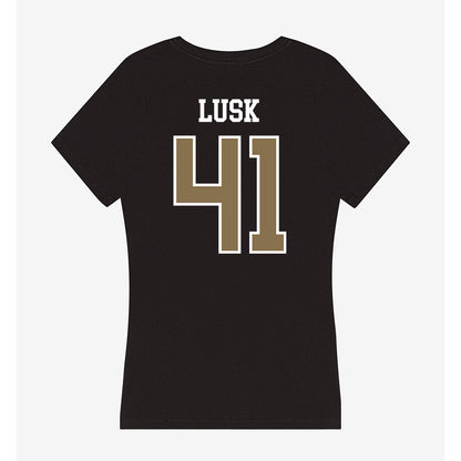Bryant - NCAA Football : Drake Lusk - Women's V-Neck T-Shirt-1