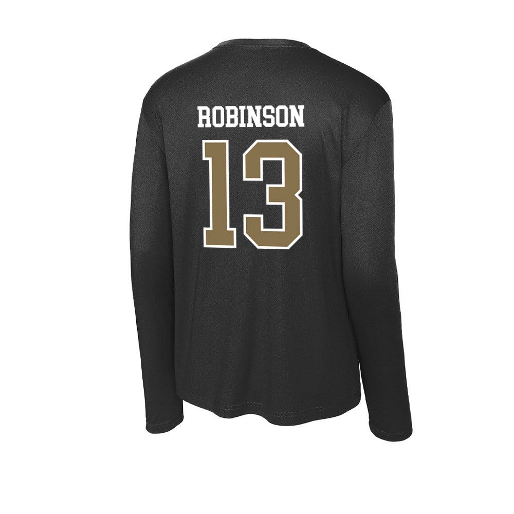 Bryant - NCAA Men's Basketball : Jakai Robinson - Activewear Long Sleeve T-Shirt-1