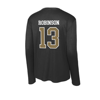 Bryant - NCAA Men's Basketball : Jakai Robinson - Activewear Long Sleeve T-Shirt-1