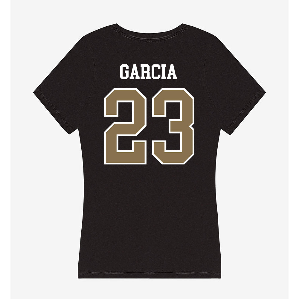Bryant - NCAA Baseball : Ellis Garcia - Women's V-Neck T-Shirt-1