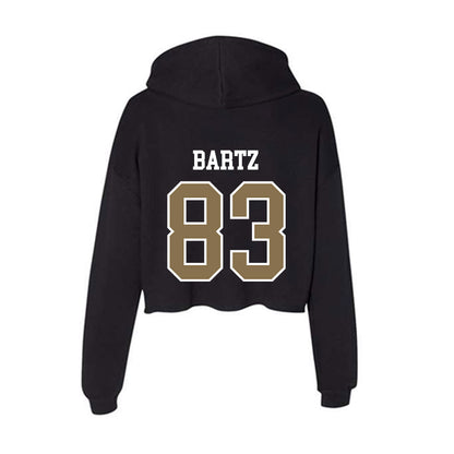 Bryant - NCAA Football : Braxton Bartz - Women's Crop Fleece Hoodie-1