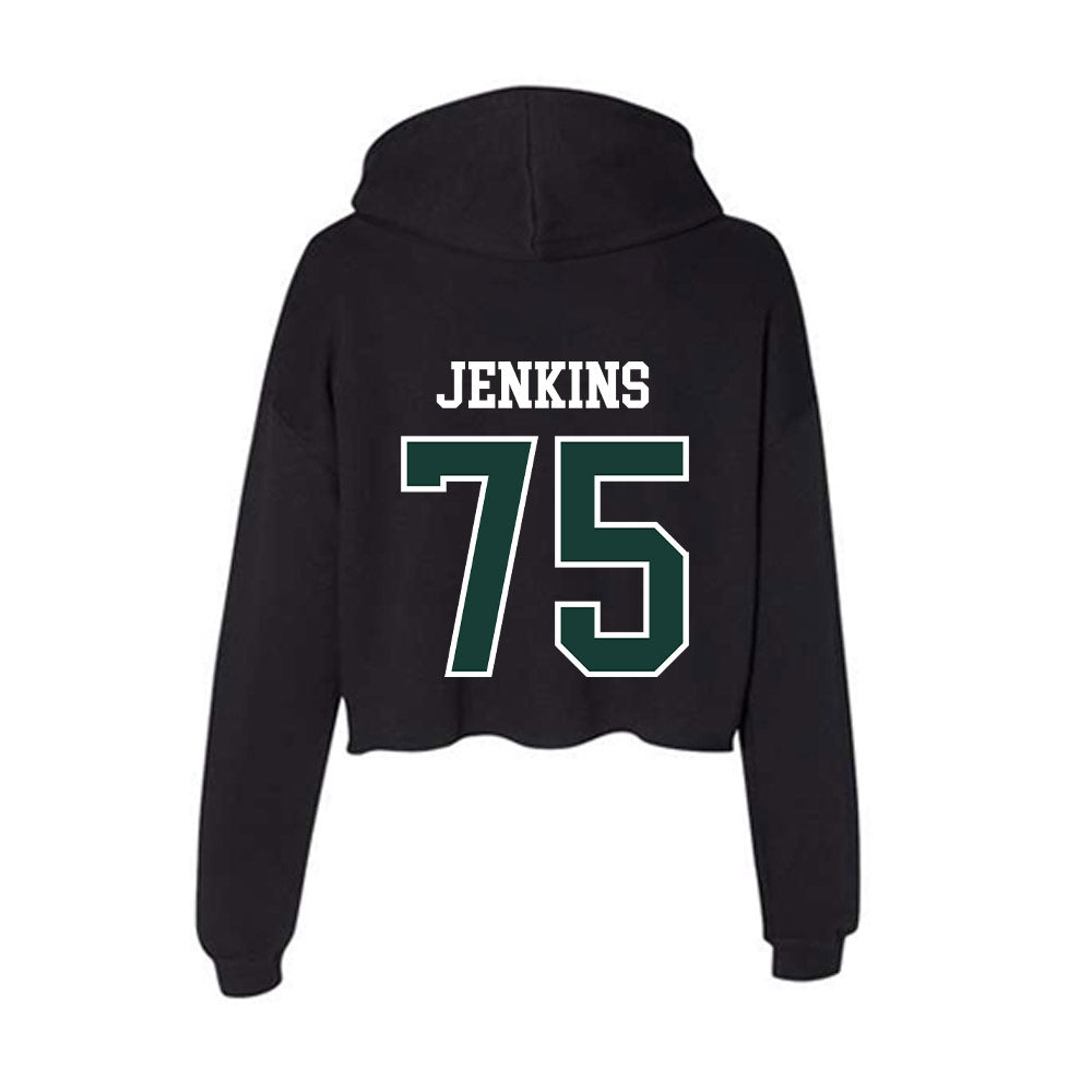 Lake Erie College - NCAA Football : Dylan Jenkins - Women's Crop Fleece Hooded Sweatshirt-1