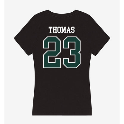 Lake Erie College - NCAA Football : Curtis Thomas - Women's V-Neck T-Shirt-1