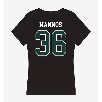 Lake Erie College - NCAA Baseball : Seth Mannos - Women's V-Neck T-Shirt-1