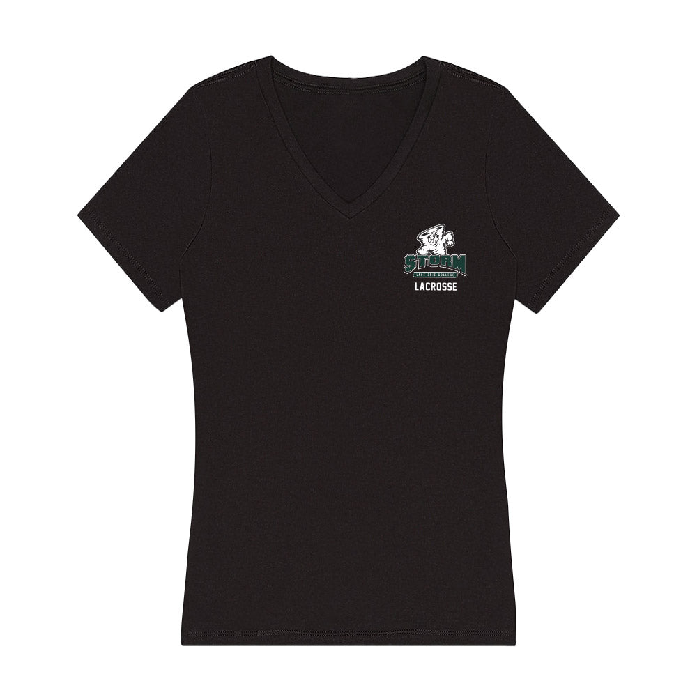 Lake Erie College - NCAA Men's Lacrosse : Joey Sendelbach IV - Women's V-Neck T-Shirt-0