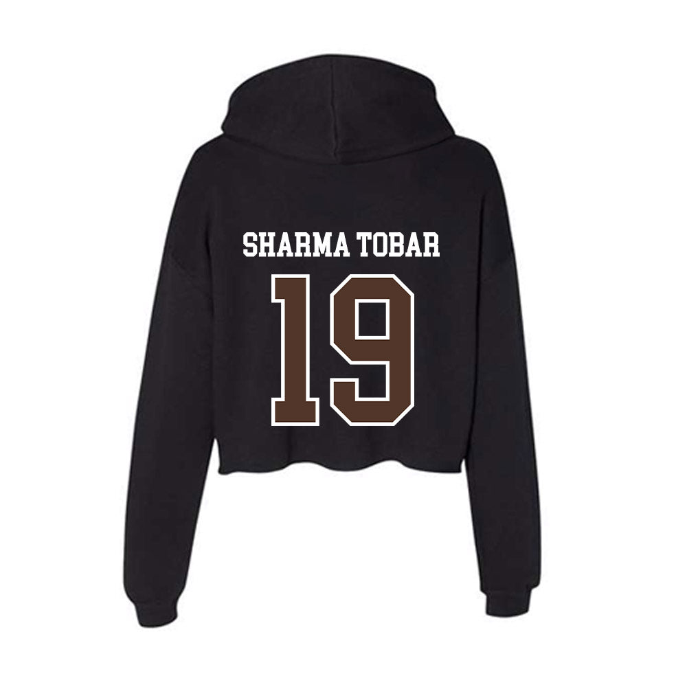 St. Bonaventure - NCAA Women's Soccer : Naomi Sharma Tobar - Women's Crop Fleece Hooded Sweatshirt-1