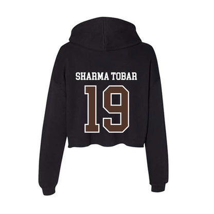 St. Bonaventure - NCAA Women's Soccer : Naomi Sharma Tobar - Women's Crop Fleece Hooded Sweatshirt-1