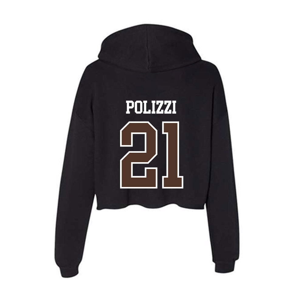 St. Bonaventure - NCAA Men's Lacrosse : Jake Polizzi - Women's Crop Fleece Hoodie-1