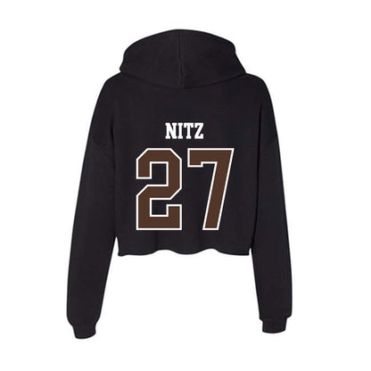 St. Bonaventure - NCAA Men's Soccer : Harrison Nitz - Women's Crop Fleece Hoodie-1