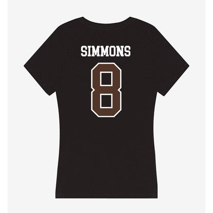 St. Bonaventure - NCAA Men's Basketball : Buddy Simmons - Women's V-Neck T-Shirt-1