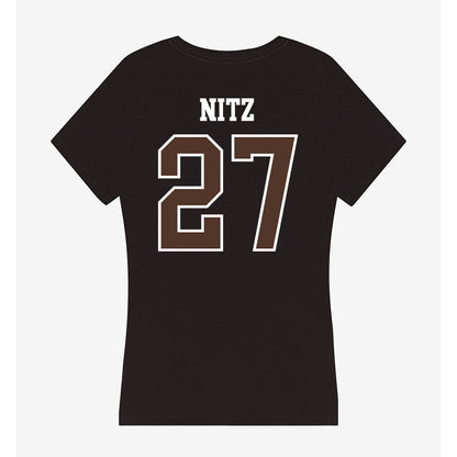 St. Bonaventure - NCAA Men's Soccer : Harrison Nitz - Women's V-Neck T-Shirt-1