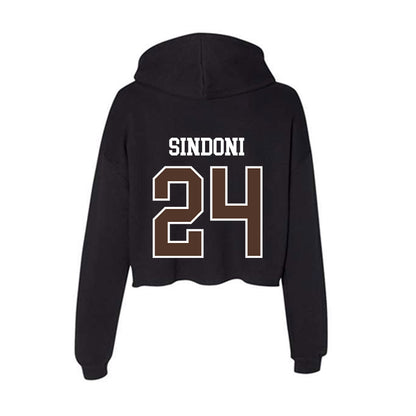 St. Bonaventure - NCAA Men's Lacrosse : Nino Sindoni - Women's Crop Fleece Hoodie-1