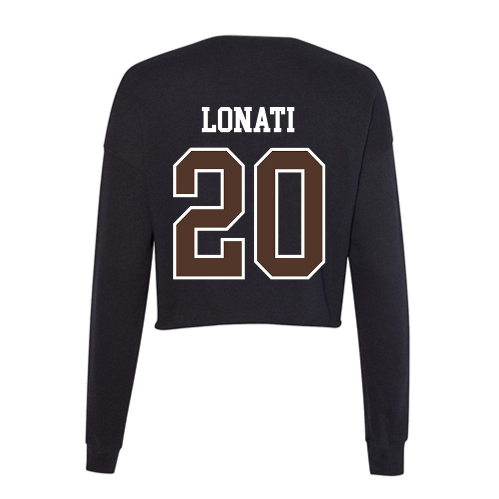 St. Bonaventure - NCAA Men's Basketball : Achille Lonati - Women's Cropped Crew Fleece-1