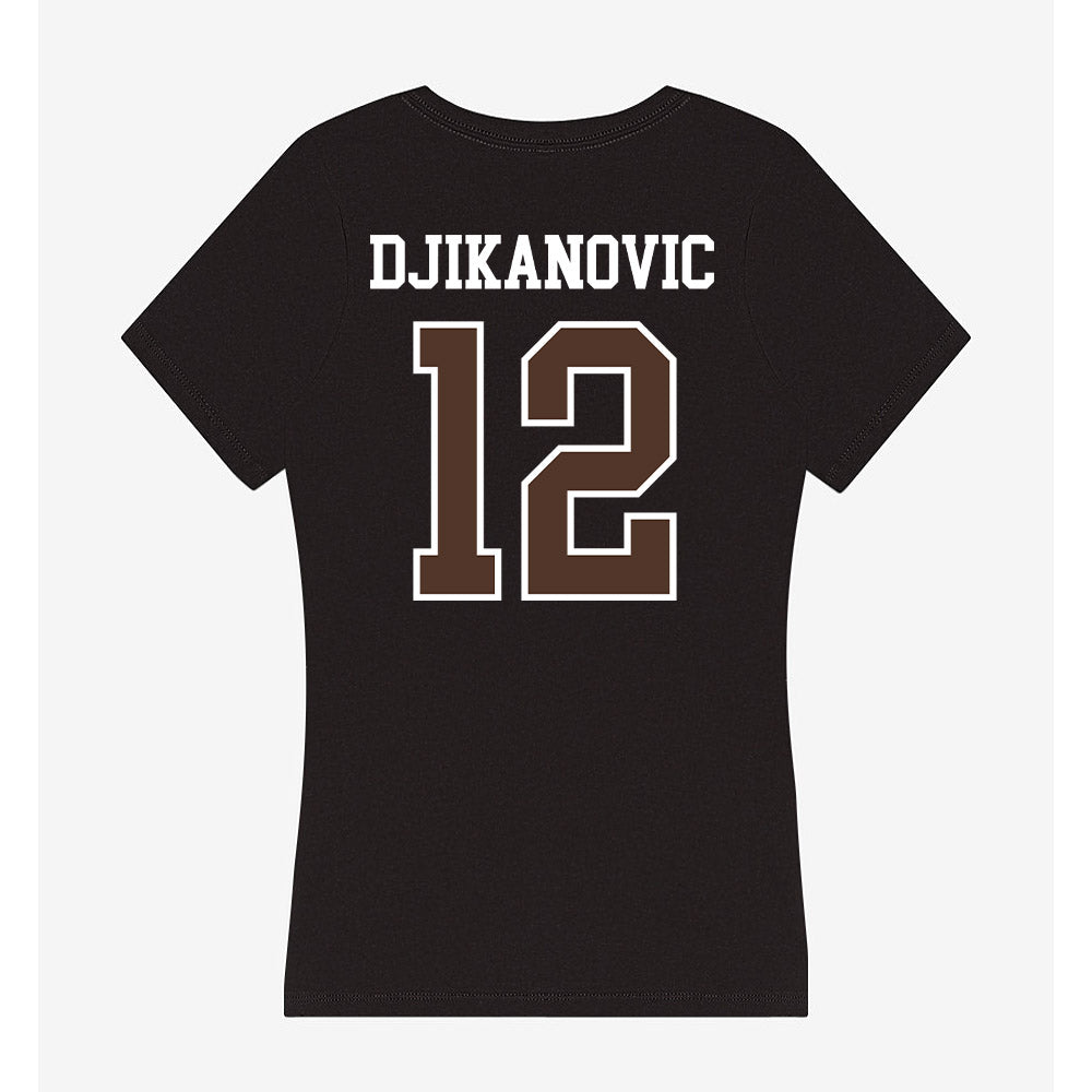 St. Bonaventure - NCAA Women's Basketball : Ivona Djikanovic - Women's V-Neck T-Shirt-1