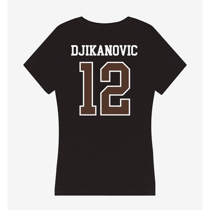 St. Bonaventure - NCAA Women's Basketball : Ivona Djikanovic - Women's V-Neck T-Shirt-1