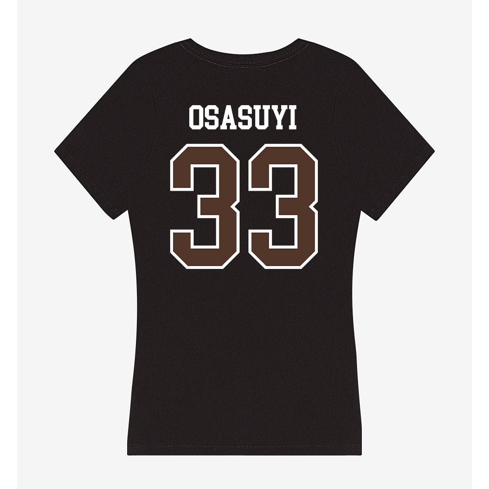 St. Bonaventure - NCAA Men's Basketball : Andrew Osasuyi - Women's V-Neck T-Shirt-1