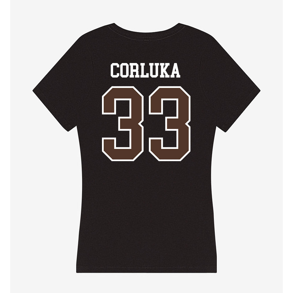 St. Bonaventure - NCAA Women's Basketball : Iva Corluka - Women's V-Neck T-Shirt-1