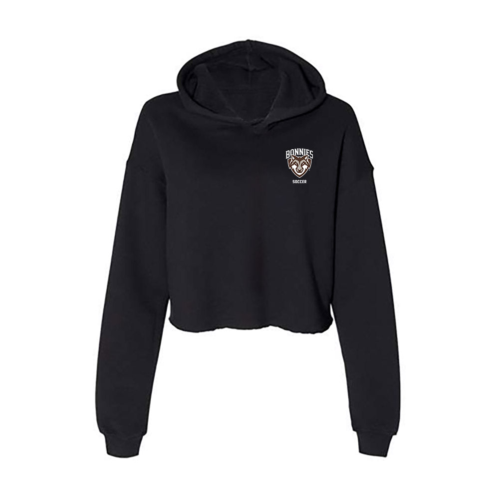 St. Bonaventure - NCAA Women's Soccer : Naomi Sharma Tobar - Women's Crop Fleece Hooded Sweatshirt-0