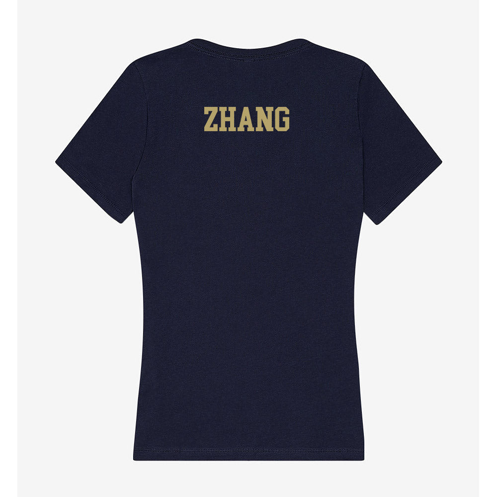 UC Davis - NCAA Men's Golf : Zhenxian Zhang - Women's V-Neck T-Shirt-1