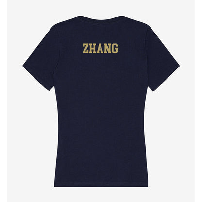 UC Davis - NCAA Men's Golf : Zhenxian Zhang - Women's V-Neck T-Shirt-1