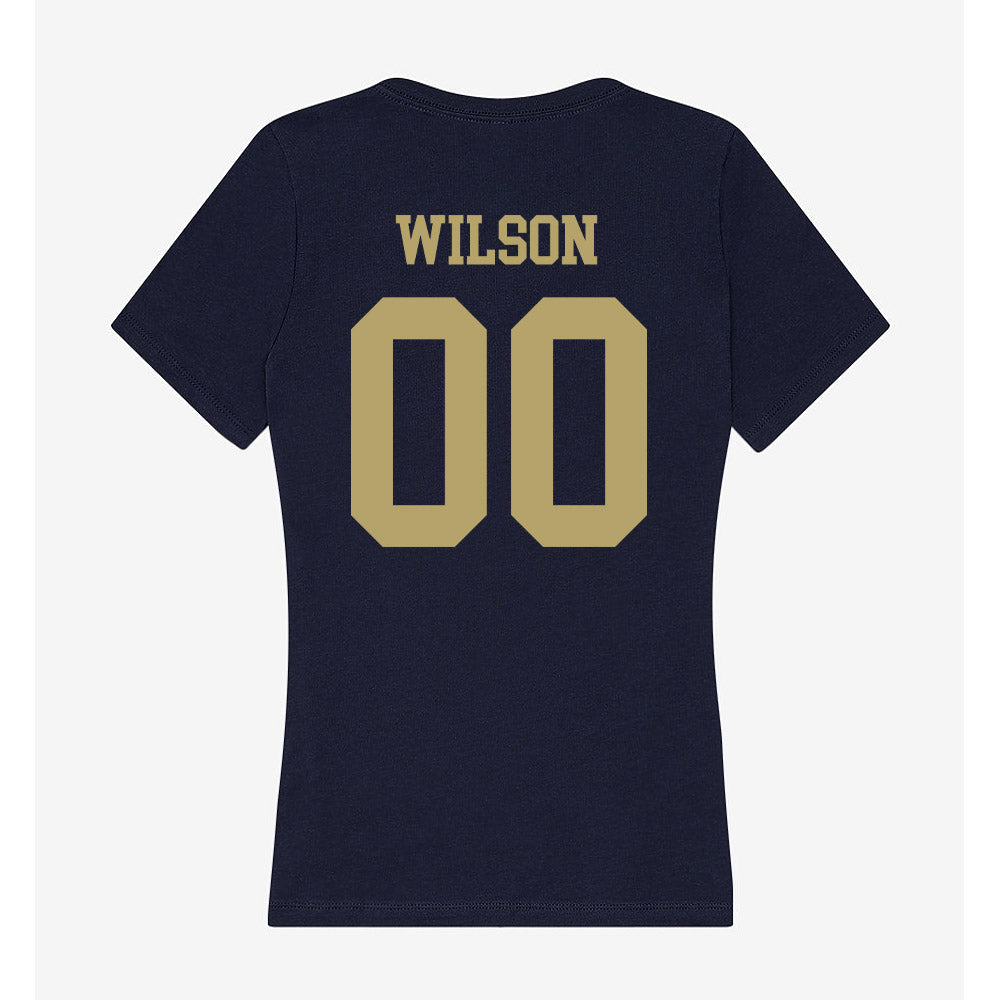 UC Davis - NCAA Men's Soccer : Mekhai Wilson - Women's V-Neck T-Shirt-1