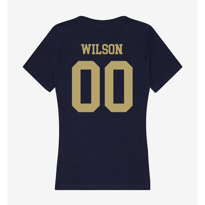 UC Davis - NCAA Men's Soccer : Mekhai Wilson - Women's V-Neck T-Shirt-1