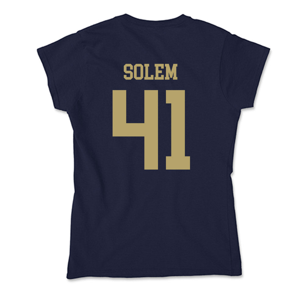 UC Davis - NCAA Baseball : Eli Solem - Soft Style Women’s T-Shirt-1