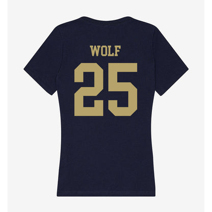 UC Davis - NCAA Men's Water Polo : Cassius Wolf - Women's V-Neck T-Shirt-1