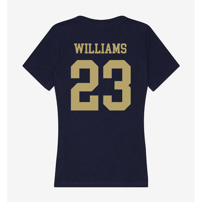 UC Davis - NCAA Football : Winston Williams - Women's V-Neck T-Shirt-1