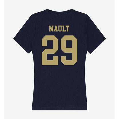 UC Davis - NCAA Baseball : Kai Mault - Women's V-Neck T-Shirt-1