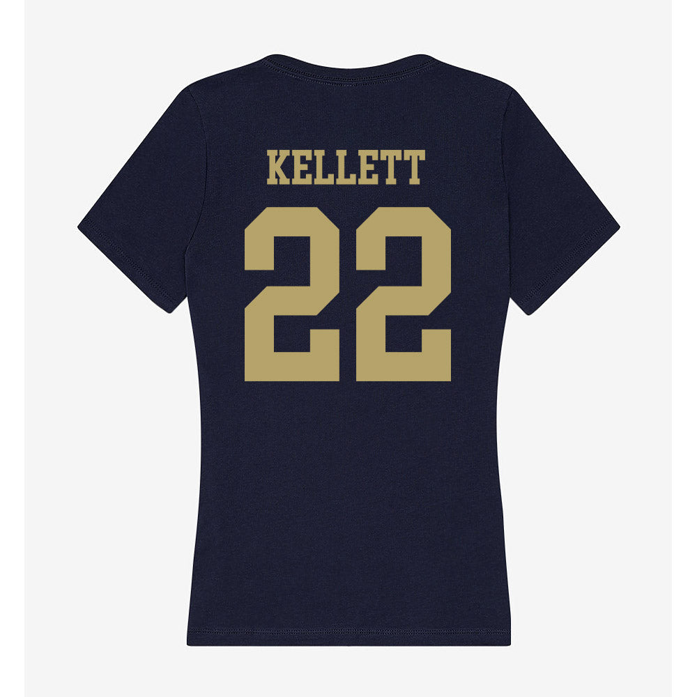 UC Davis - NCAA Men's Soccer : Caelan Kellett - Women's V-Neck T-Shirt-1