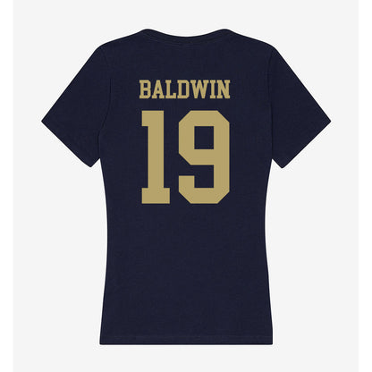 UC Davis - NCAA Softball : Amanda Baldwin - Women's V-Neck T-Shirt-1