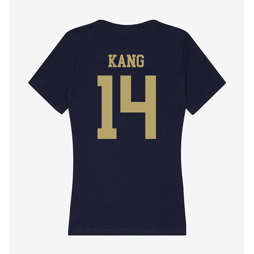 UC Davis - NCAA Baseball : Ethan Kang - Women's V-Neck T-Shirt-1