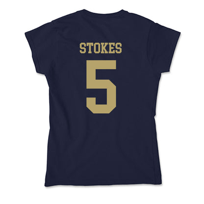 UC Davis - NCAA Men's Basketball : Jalen Stokes - Soft Style Women’s T-Shirt-1