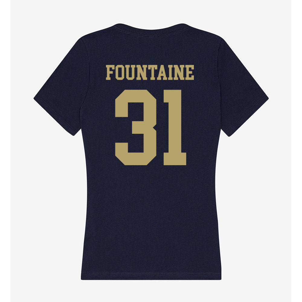 UC Davis - NCAA Softball : Sophia Fountaine - Women's V-Neck T-Shirt-1