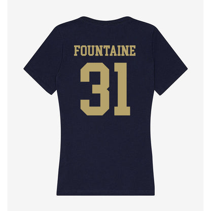 UC Davis - NCAA Softball : Sophia Fountaine - Women's V-Neck T-Shirt-1