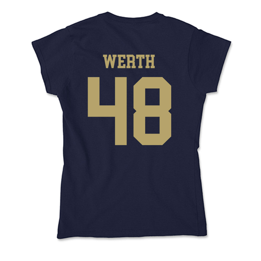 UC Davis - NCAA Baseball : Taylor Werth - Soft Style Women’s T-Shirt-1