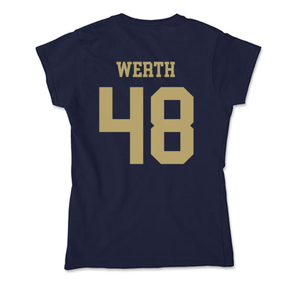 UC Davis - NCAA Baseball : Taylor Werth - Soft Style Women’s T-Shirt-1