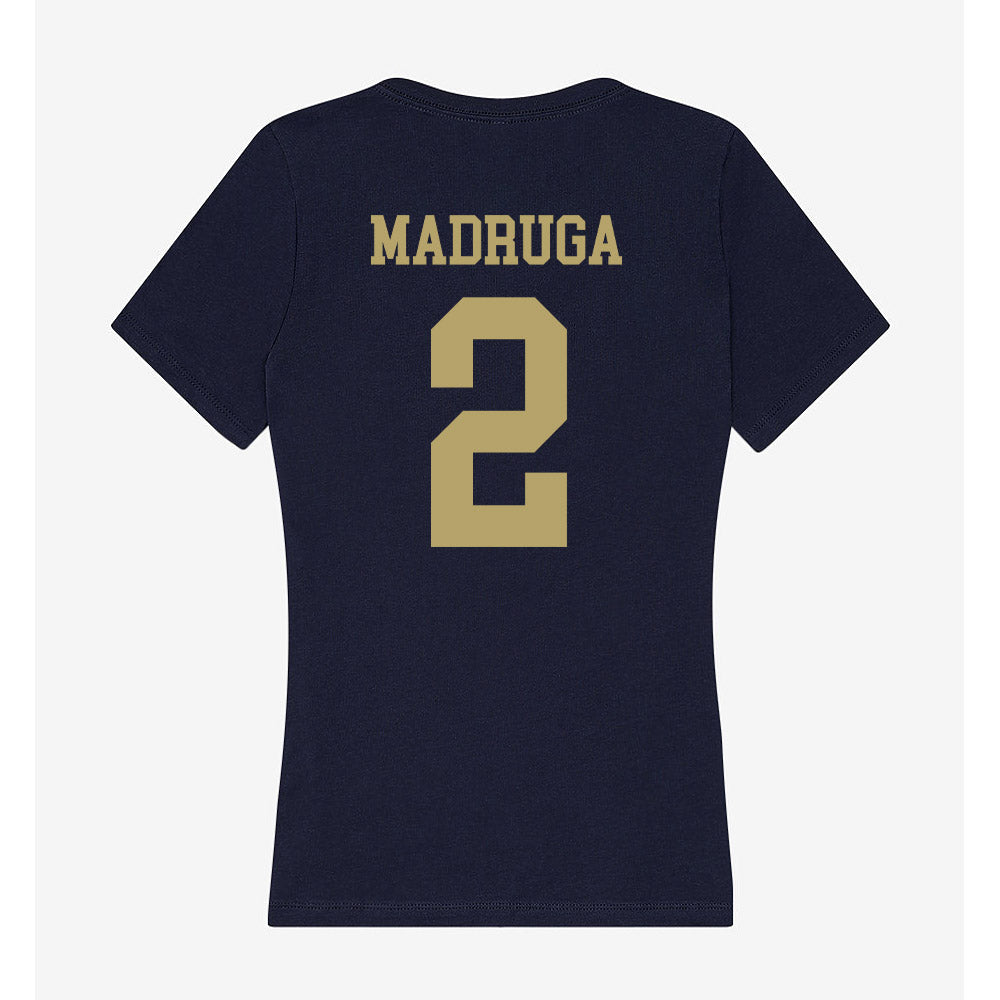 UC Davis - NCAA Football : Macray Madruga - Women's V-Neck T-Shirt-1
