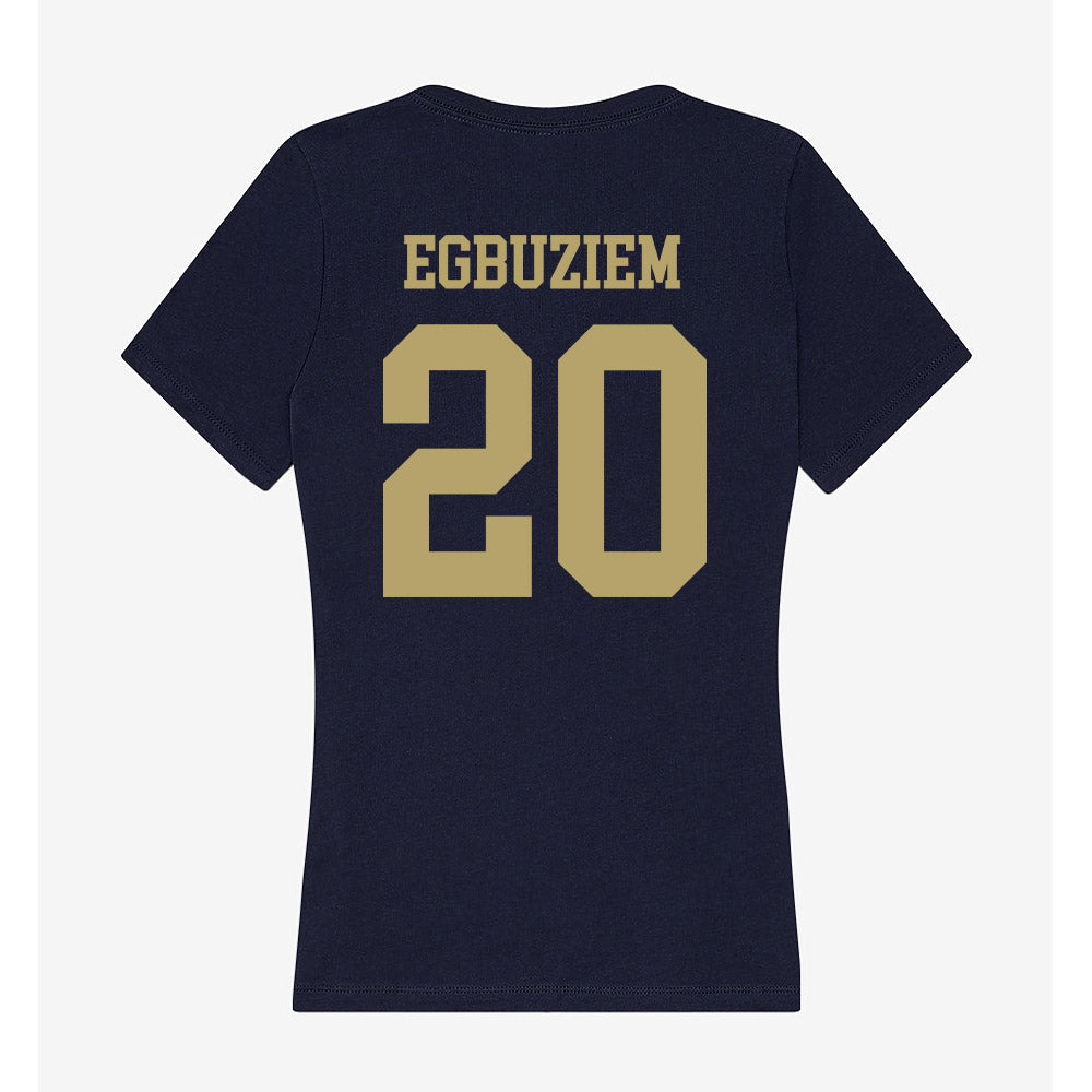 UC Davis - NCAA Women's Track & Field : Chinyere Egbuziem - Women's V-Neck T-Shirt-1