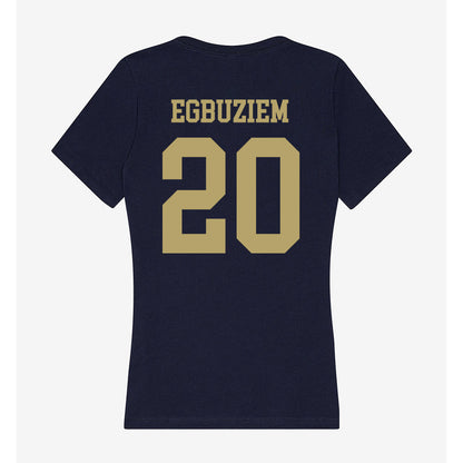 UC Davis - NCAA Women's Track & Field : Chinyere Egbuziem - Women's V-Neck T-Shirt-1