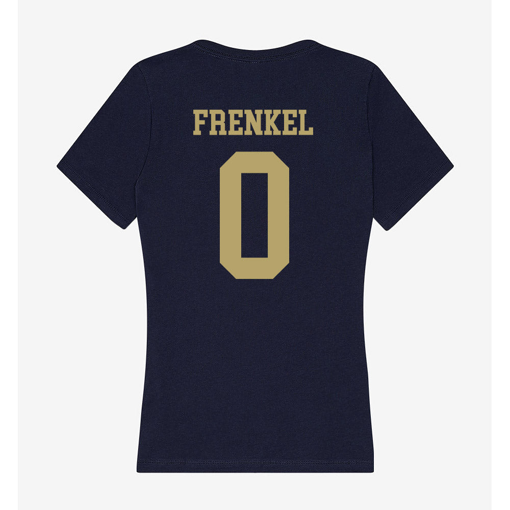 UC Davis - NCAA Women's Soccer : Dina Frenkel - Women's V-Neck T-Shirt-1
