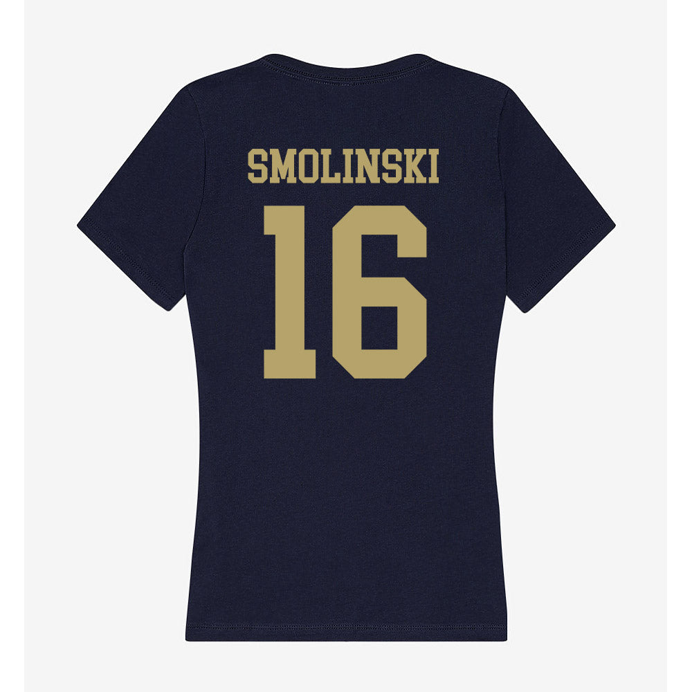 UC Davis - NCAA Beach Volleyball : Skye Smolinski - Women's V-Neck T-Shirt-1