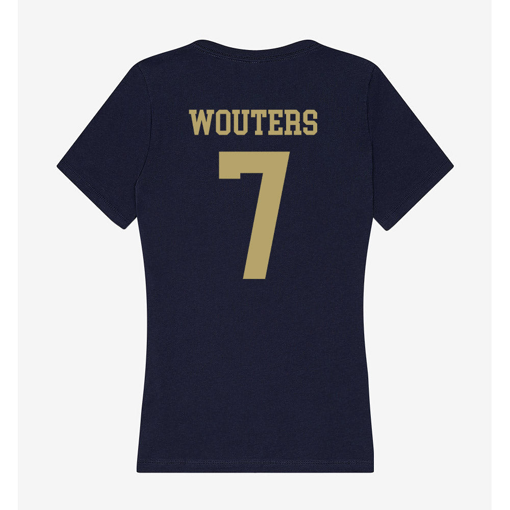 UC Davis - NCAA Men's Soccer : Tristan Wouters - Women's V-Neck T-Shirt-1