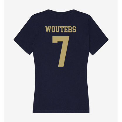 UC Davis - NCAA Men's Soccer : Tristan Wouters - Women's V-Neck T-Shirt-1